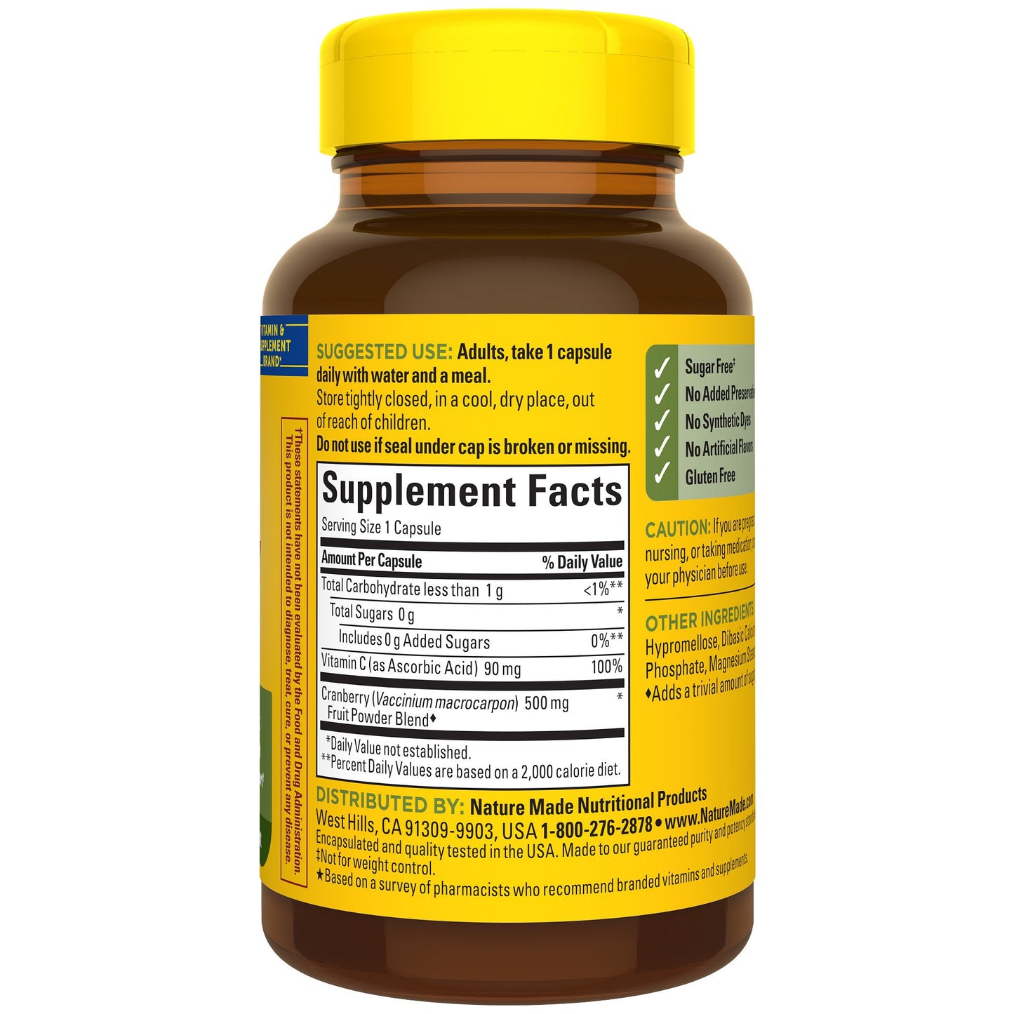 Nature Made Cranberry 500 mg Capsules