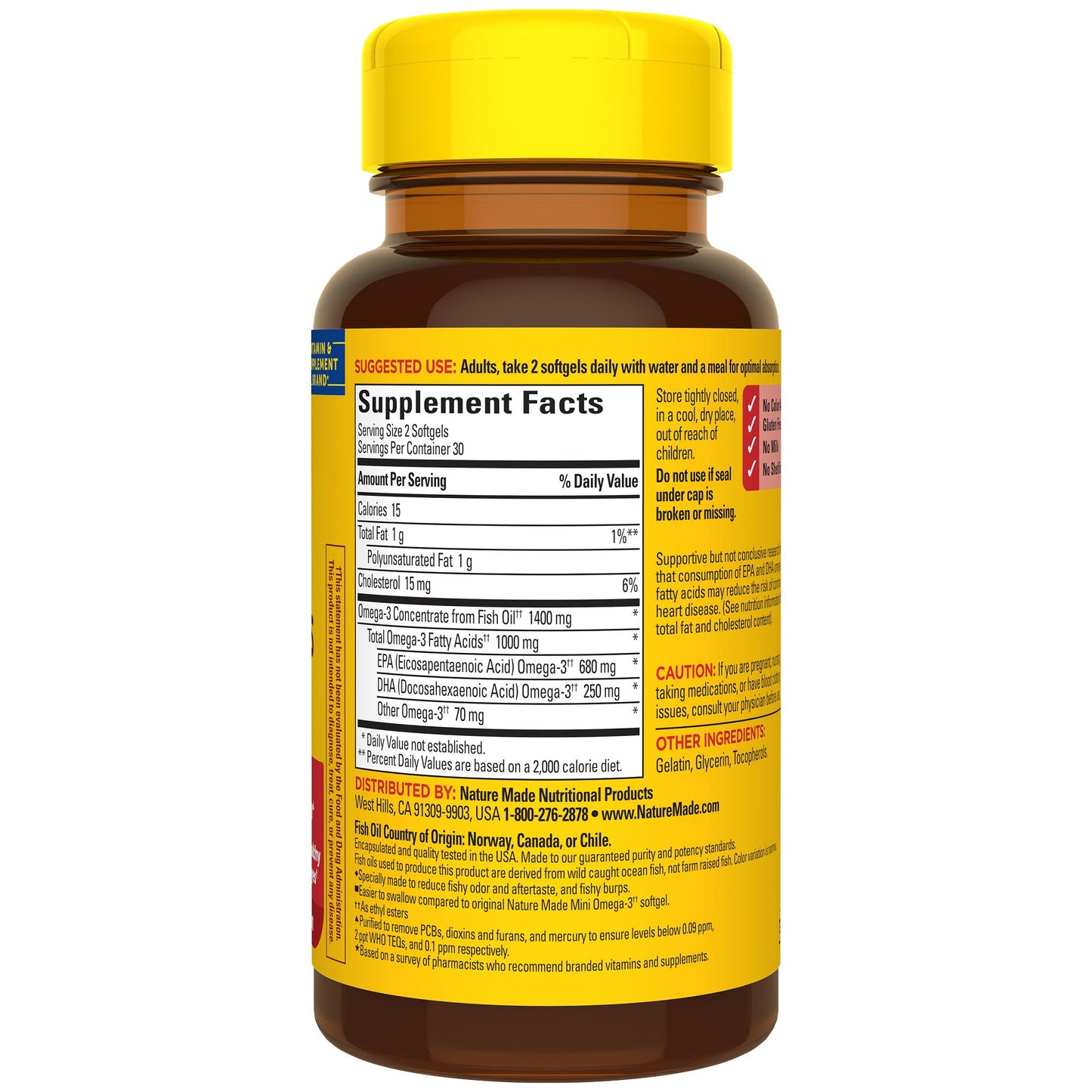 Nature Made Fish Oil Minis Extra Strength 1400 mg Softgels