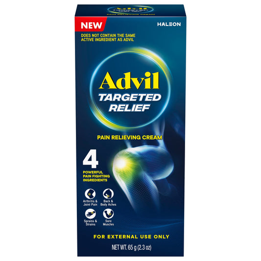 Advil Targeted Relief Pain Relieving Cream, Up to 8 Hours of Powerful Relief of Minor Arthritis Pain, Joint Pain, Lower Back Pain and Muscle Pain