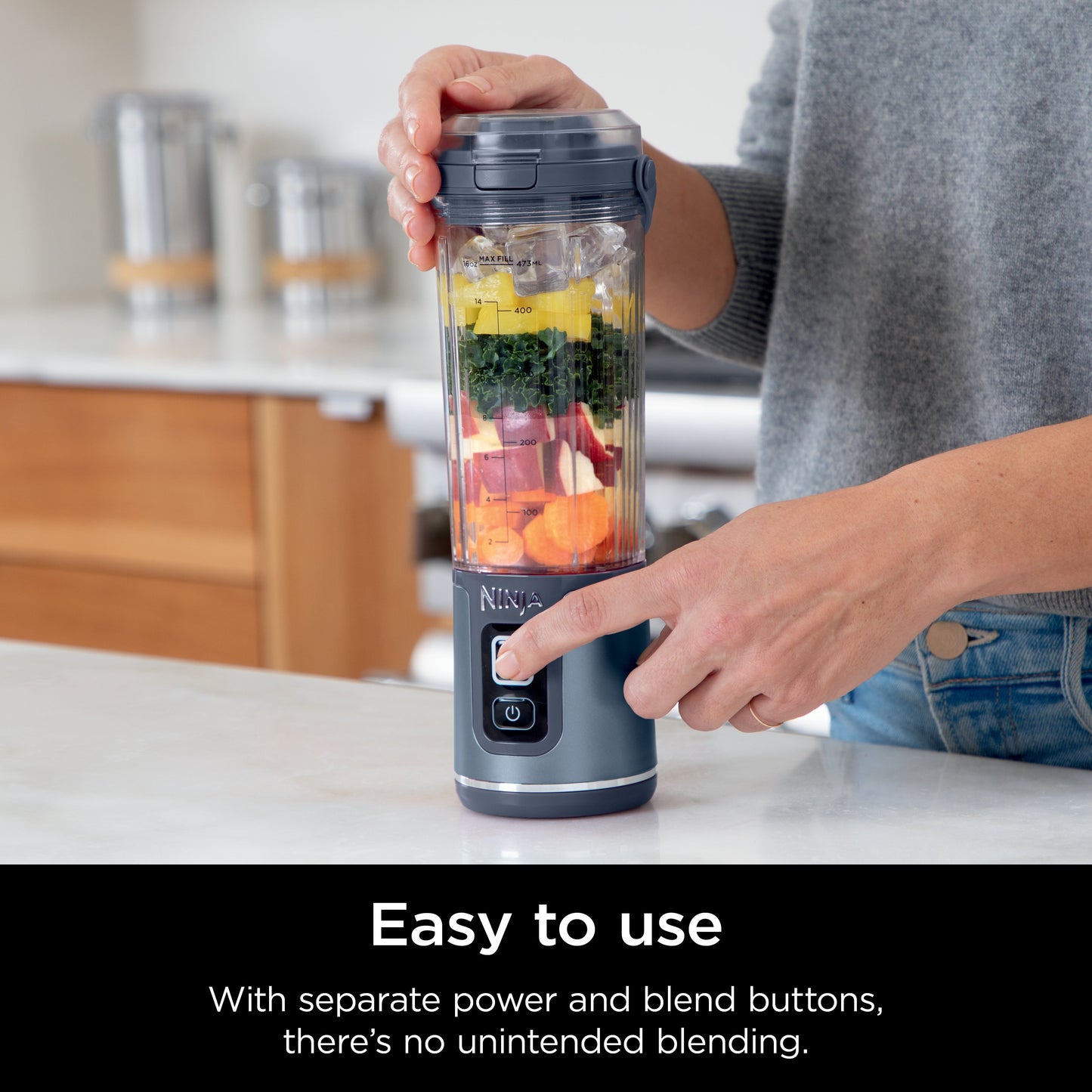 Ninja Blast Portable Blender - Denim Blue