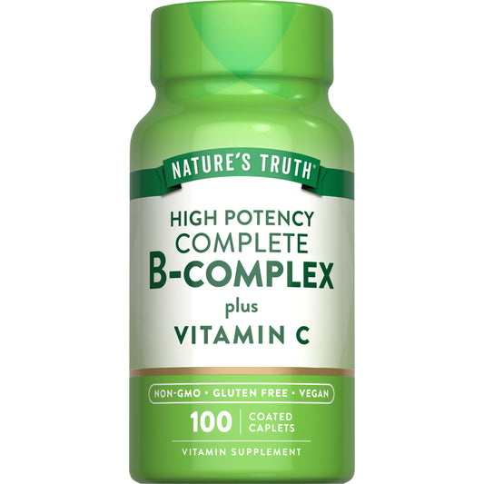 Nature's Truth Complete B-Complex Plus Vitamin C Coated Caplets