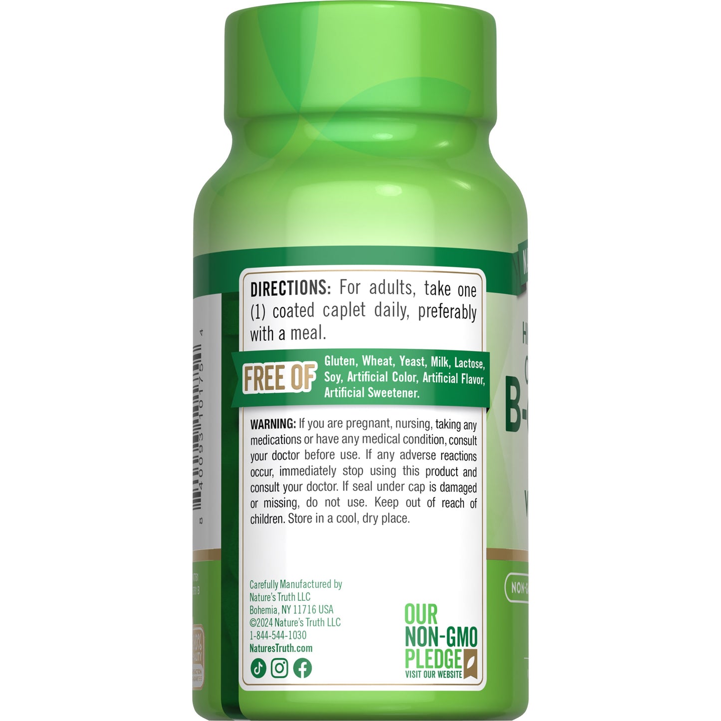 Nature's Truth Complete B-Complex Plus Vitamin C Coated Caplets