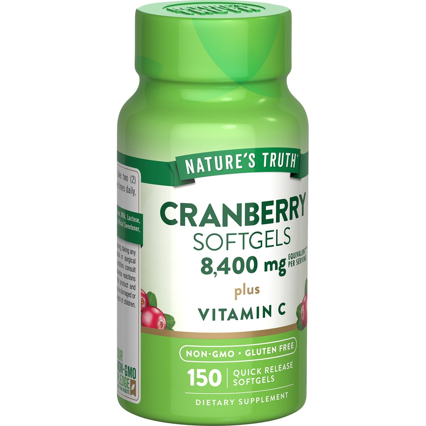 Nature's Truth Cranberry Plus Vitamin C 8400 mg Quick Release Softgels