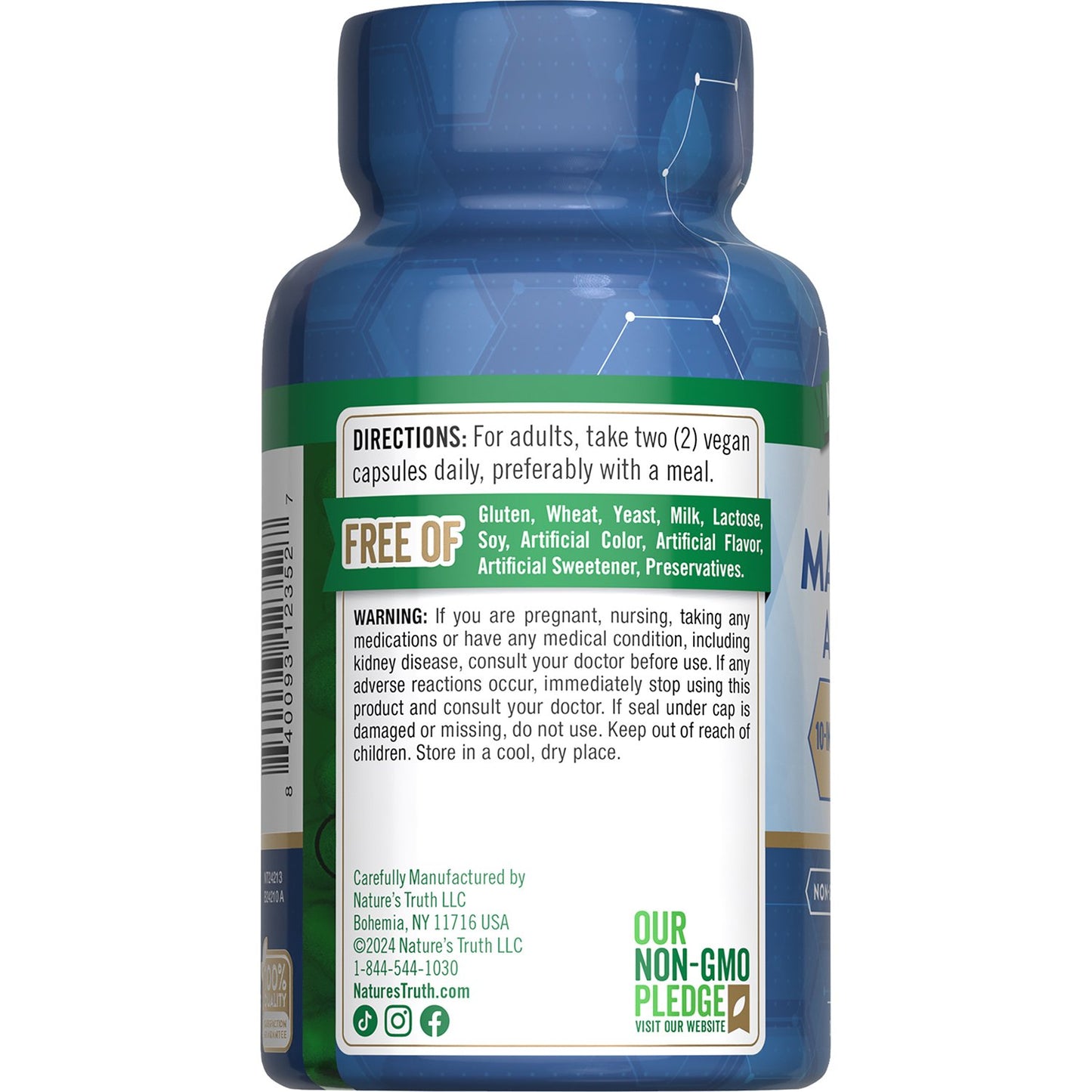 Nature's Truth Advanced Magnesium Enhanced Absorption Capsules