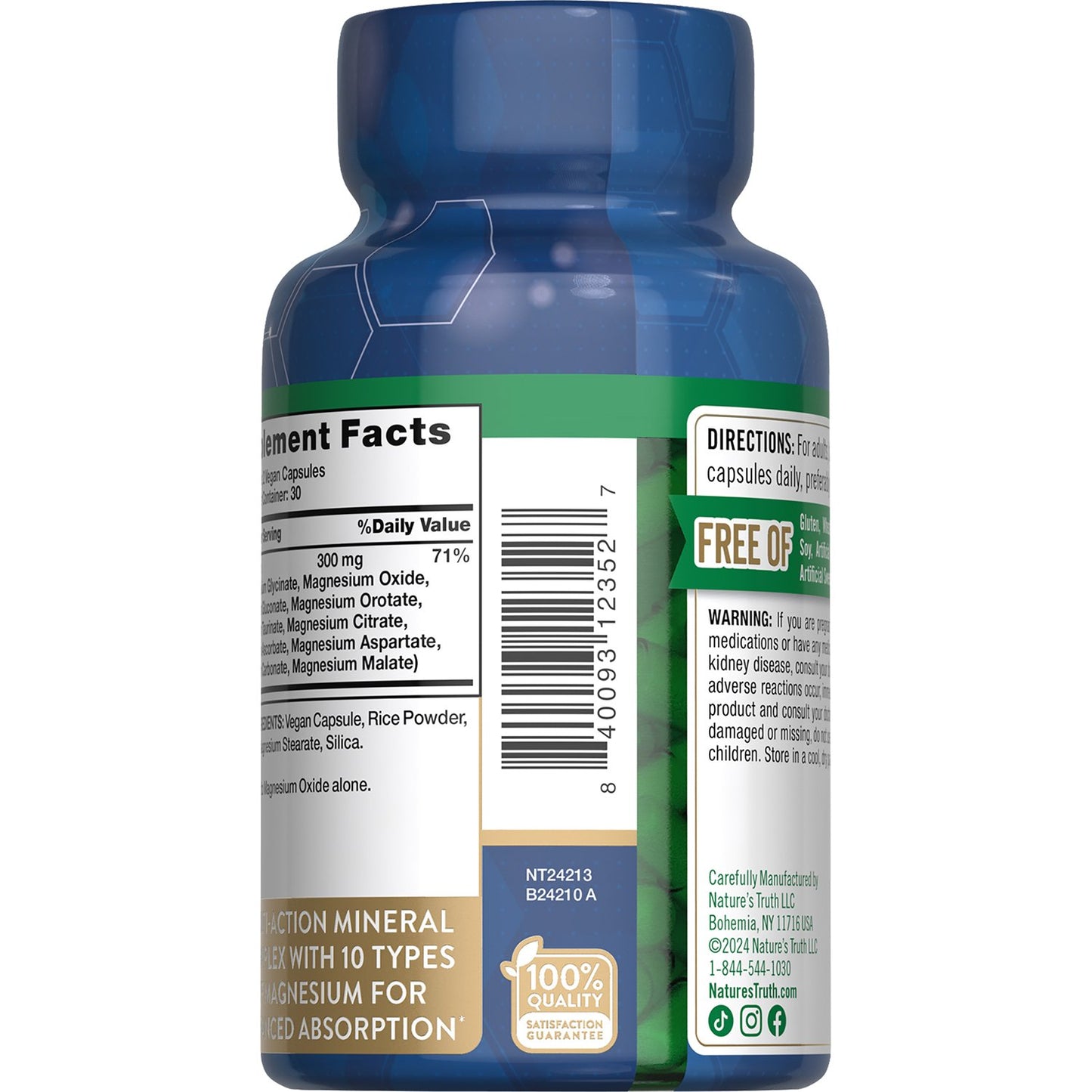 Nature's Truth Advanced Magnesium Enhanced Absorption Capsules