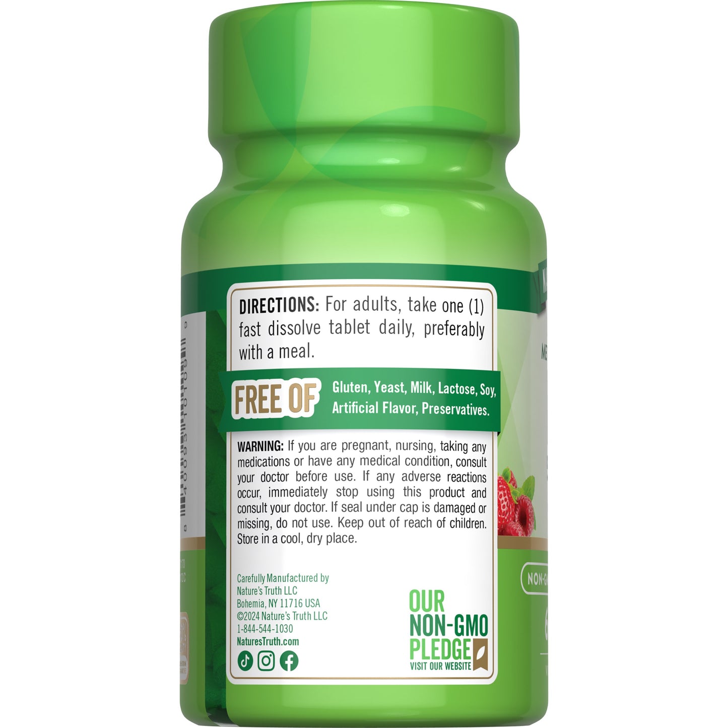 Nature's Truth Methylcobalamin B-12 5000 mcg Fast Dissolve Tablets - Berry Flavor