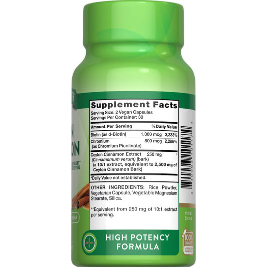 Nature's Truth Super Cinnamon 1500 mg Quick Release Capsules