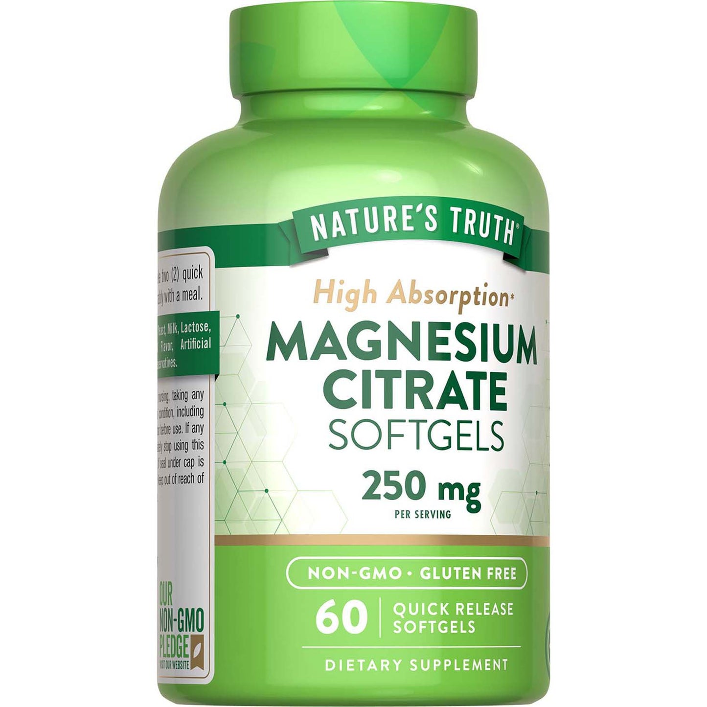 Nature's Truth Magnesium Citrate 250mg Quick-Release Softgels