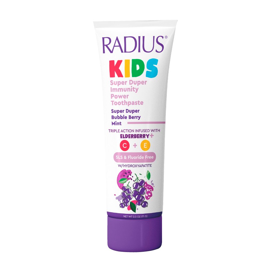 Radius Kids Immunity Power Toothpaste - Super Duper Bubble Berry Mint
