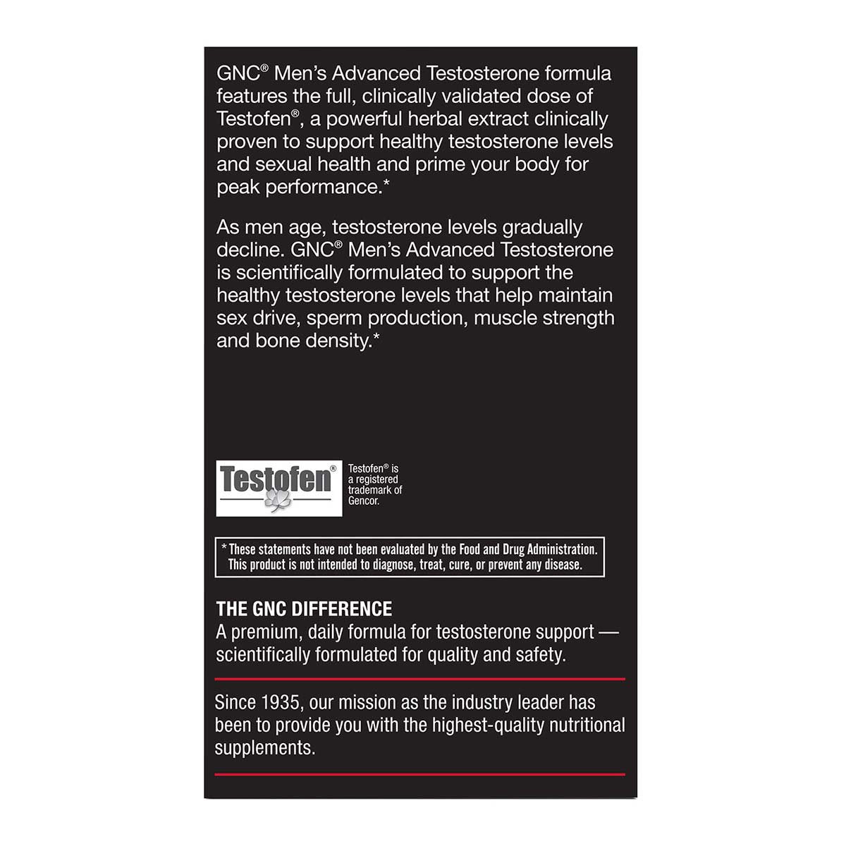 GNC Men's Advanced Testosterone Capsules