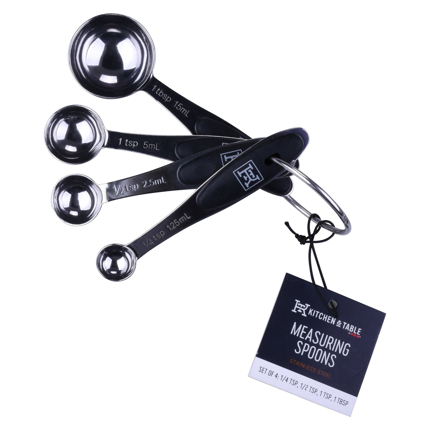Kitchen & Table by H-E-B Stainless Steel Measuring Spoons