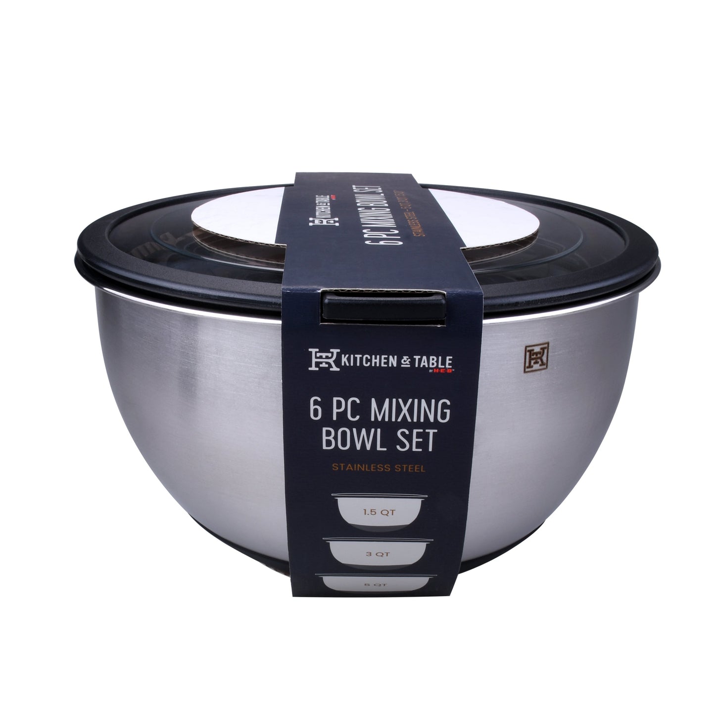 Kitchen & Table by H-E-B Stainless Steel Mixing Bowl Set