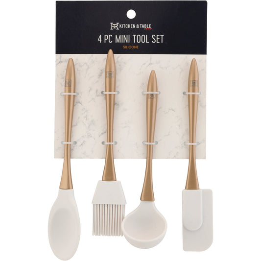 Kitchen & Table by H-E-B Silicone Mini Tool Set - Gold