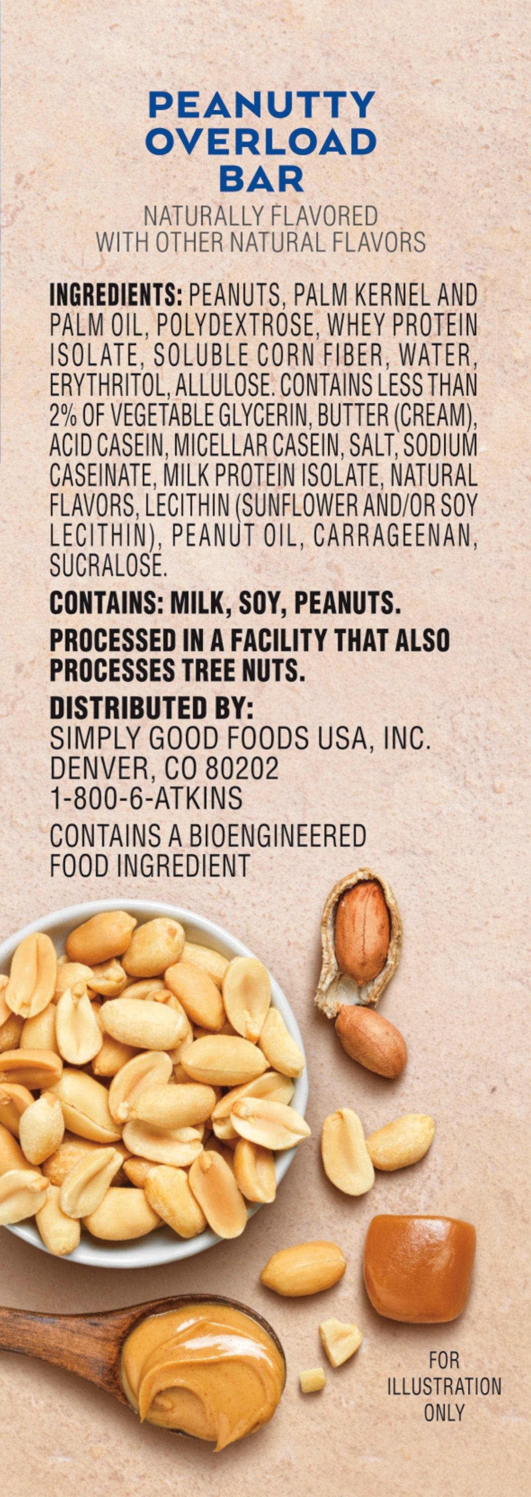 Atkins 8g Protein Bars - Peanutty Overload