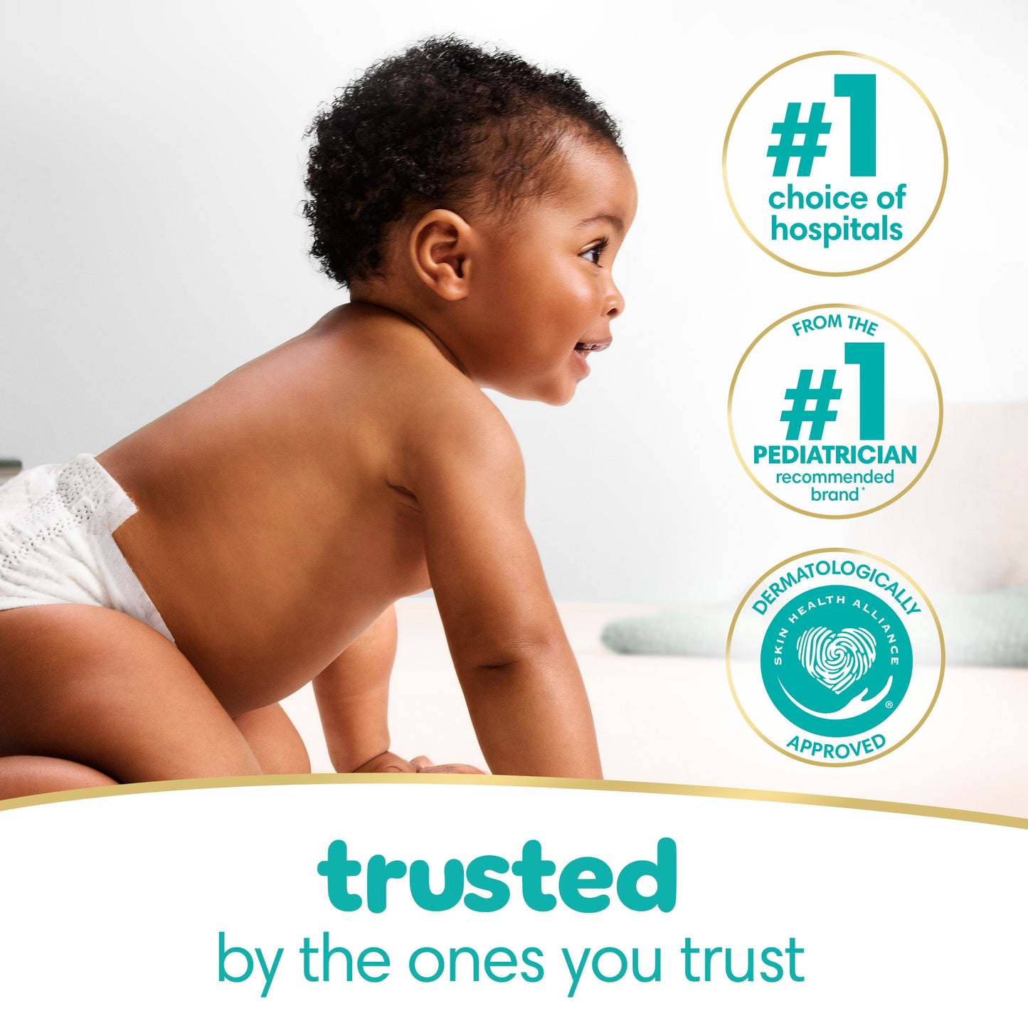 Pampers Sensitive Baby Wipes - Fragrance Free, Water Based, 16 pk