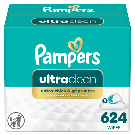 Pampers Free & Gentle Baby Wipes 8 pk
