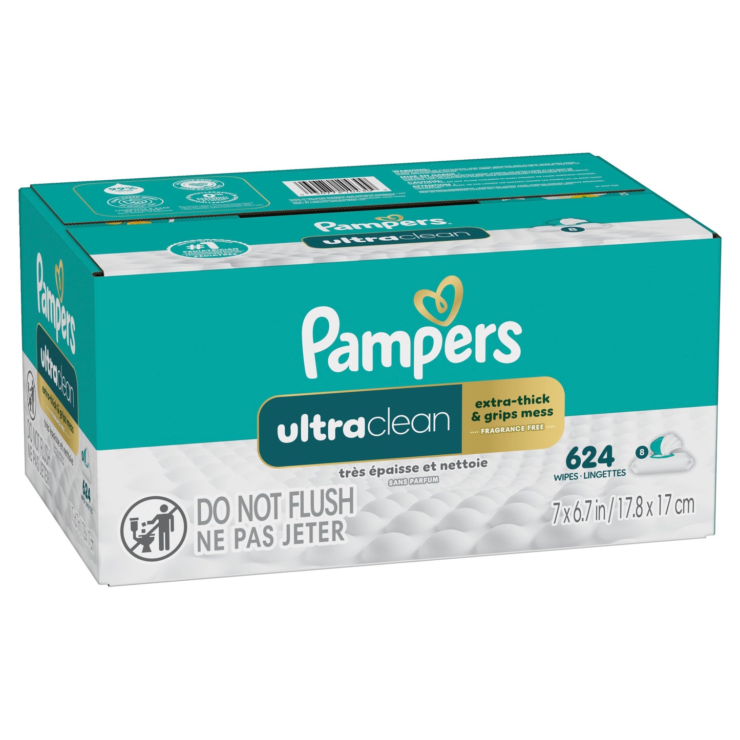 Pampers Free & Gentle Baby Wipes 8 pk