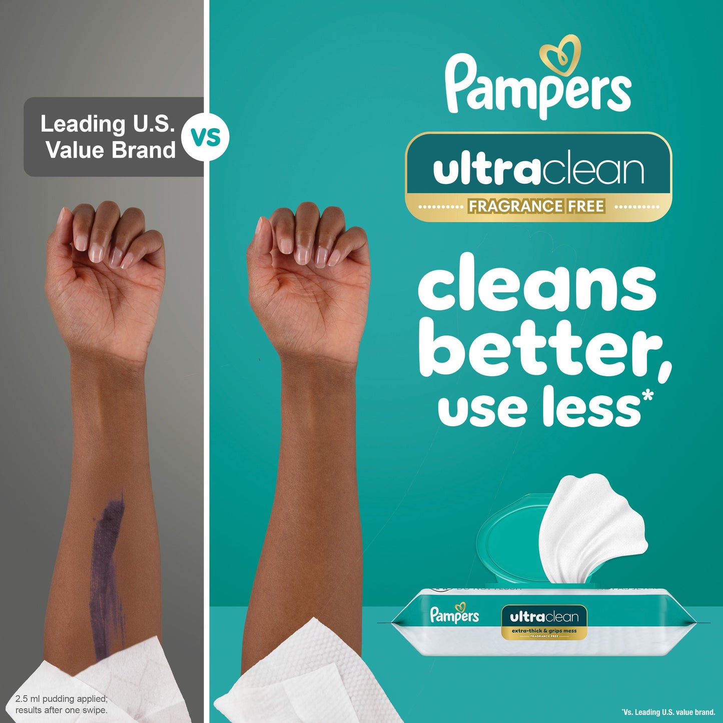 Pampers Free & Gentle Baby Wipes 8 pk