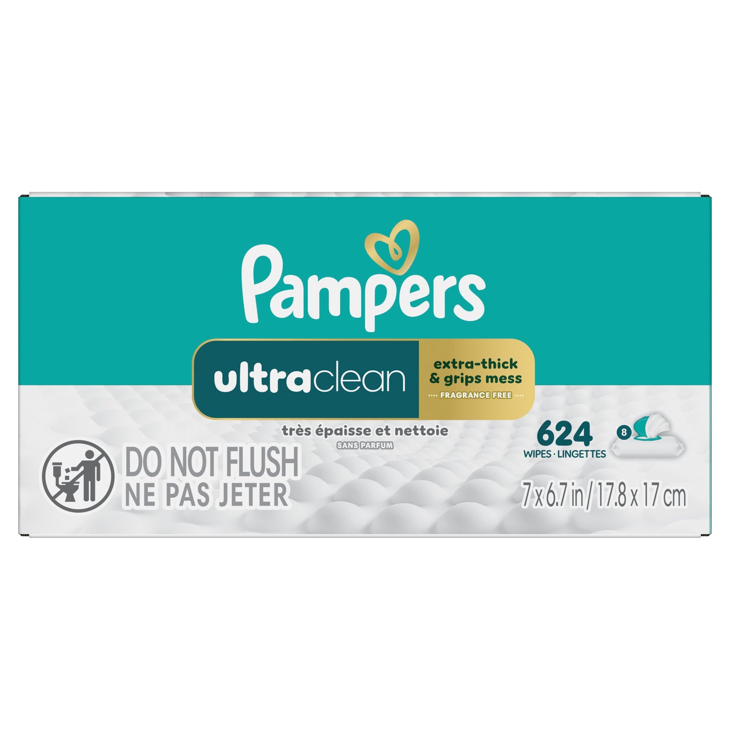 Pampers Free & Gentle Baby Wipes 8 pk