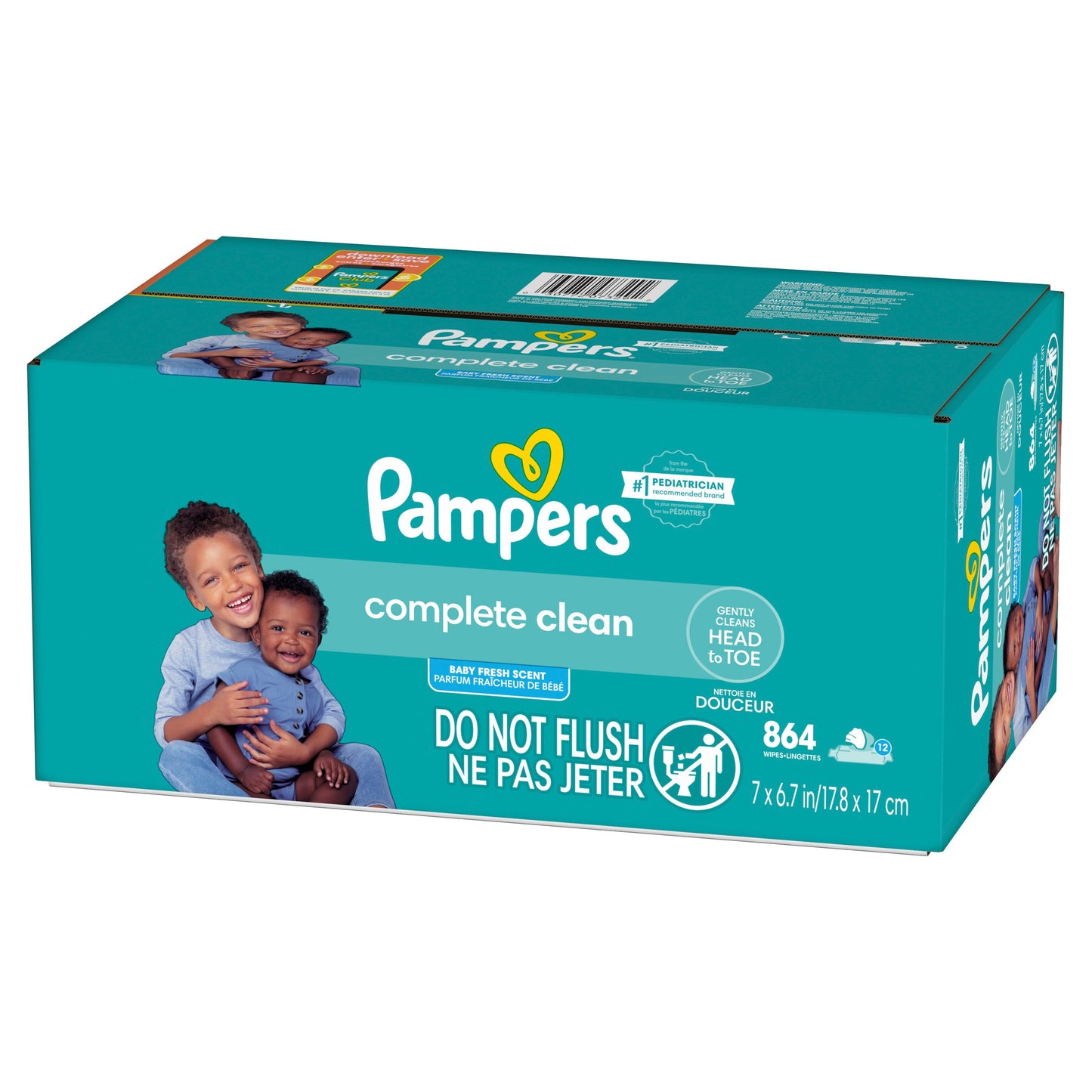 Pampers Baby Clean Baby Wipes - Fresh Scented  12 pk