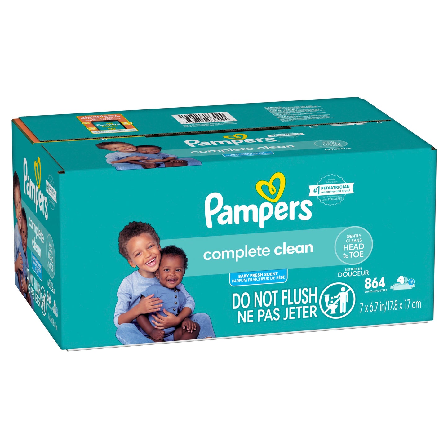 Pampers Baby Clean Baby Wipes - Fresh Scented  12 pk