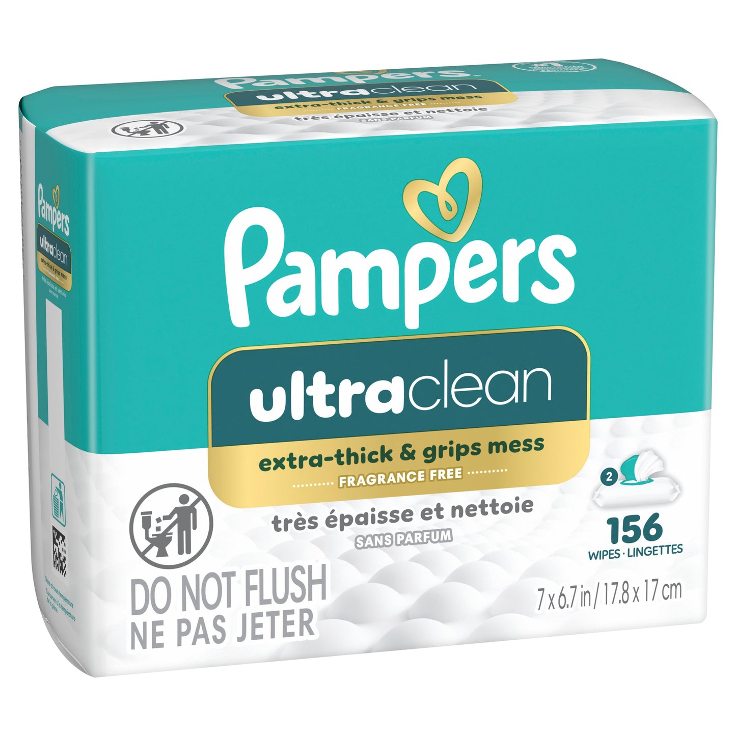 Pampers Free & Gentle Plant Based Baby Wipes 2 pk