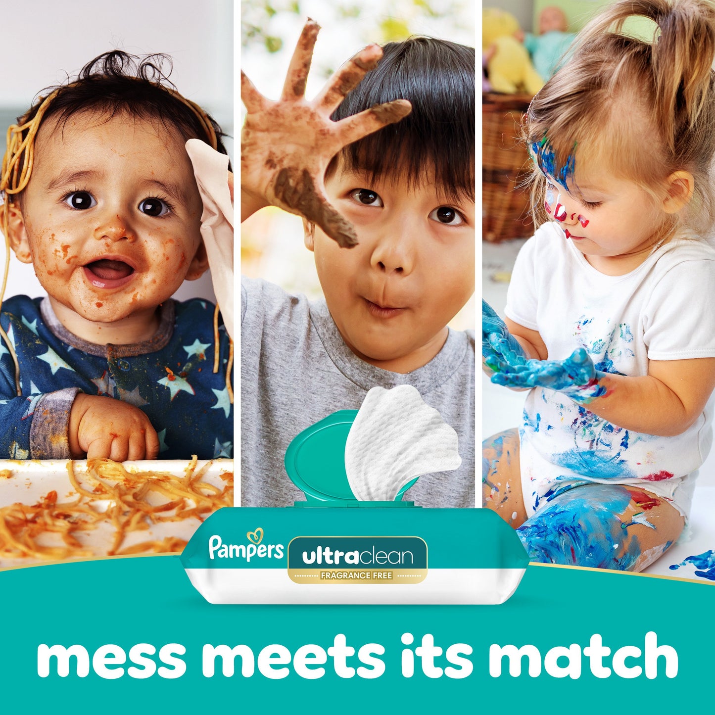 Pampers Free & Gentle Plant Based Baby Wipes 2 pk