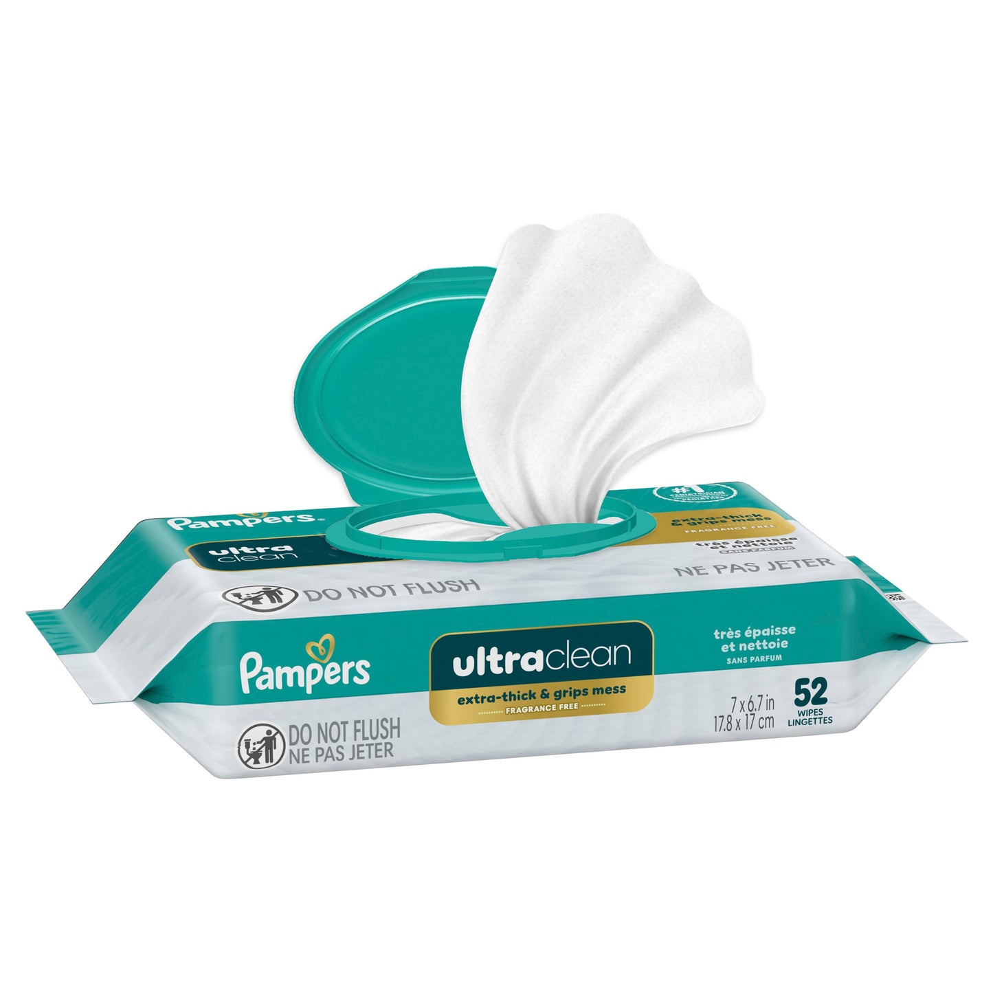 Pampers Free & Gentle Plant Based Baby Wipes