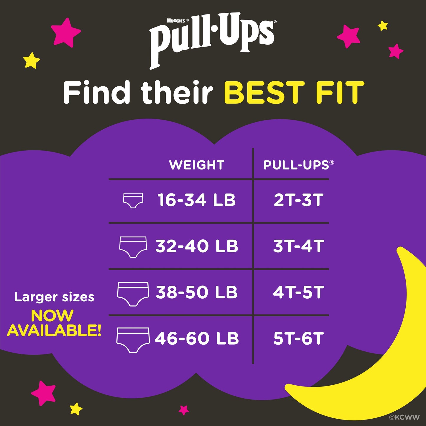 Pull-Ups Girls' Night-Time Potty Training Pants - 4T-5T