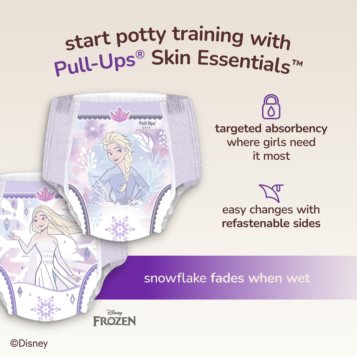 Pull-Ups Girls' Skin Essentials Training Pants - 3T-4T