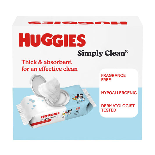 Huggies Simply Clean Baby Wipes - Unscented, 6 pk