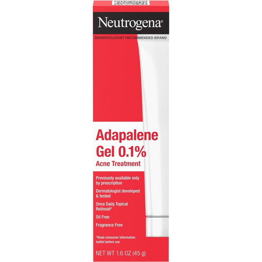 Neutrogena Adapalene Gel Acne Treatment with 0.1% Adapalene