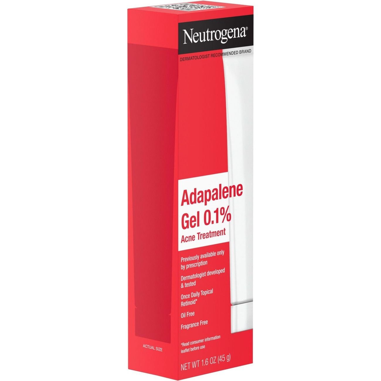 Neutrogena Adapalene Gel Acne Treatment with 0.1% Adapalene