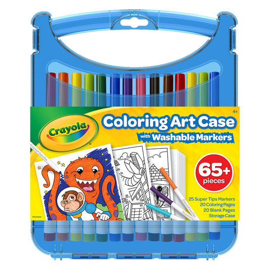 Crayola Super Tips Washable Markers Coloring Art Case