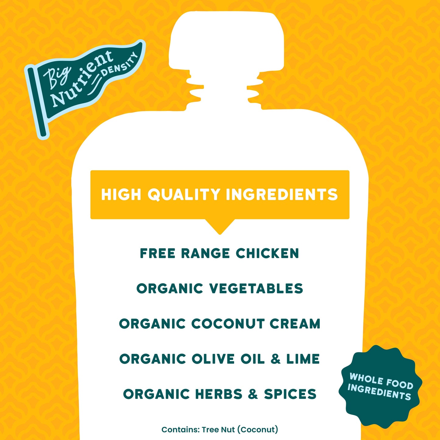 Serenity Kids Baby Food Pouch - Coconut Curry with Free Range Chicken