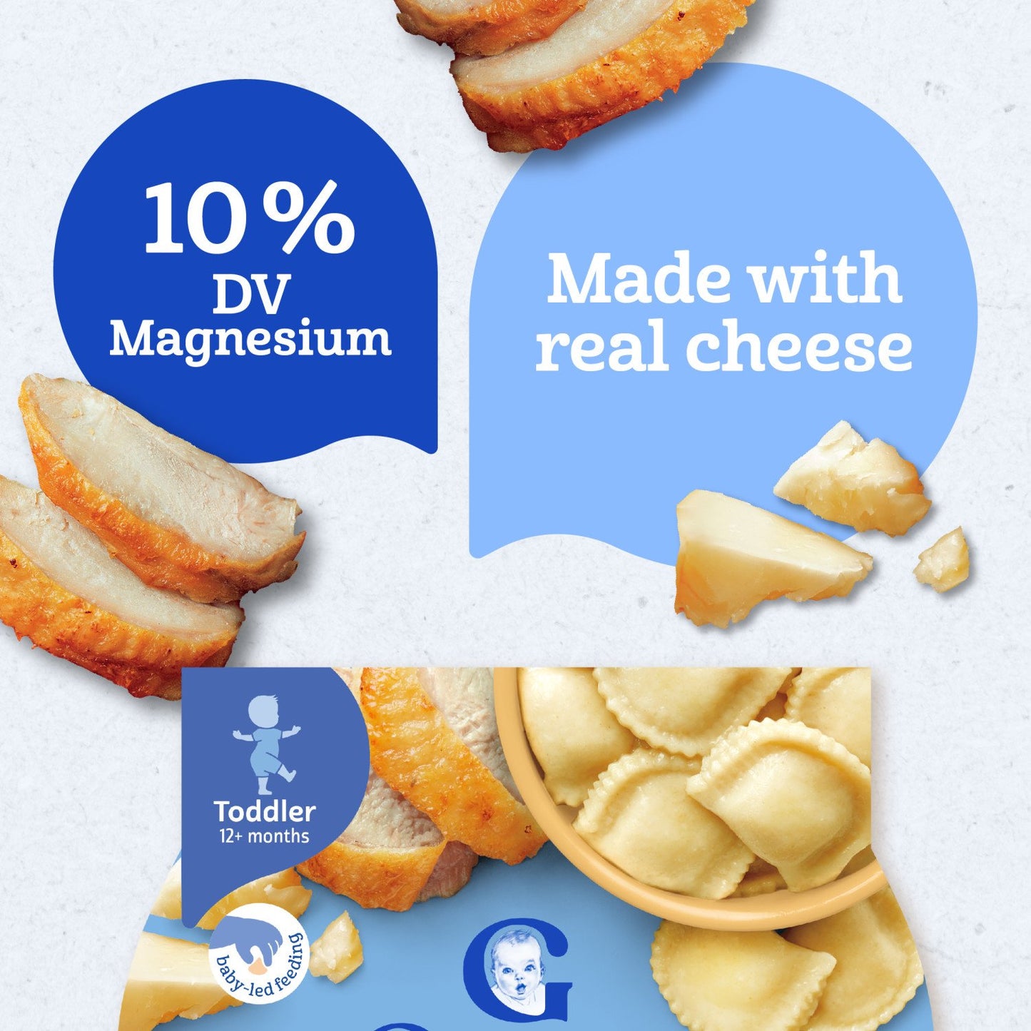 Gerber Mealtime for Toddler Pick-Ups - Italian-Style Cheese & Chicken Ravioli
