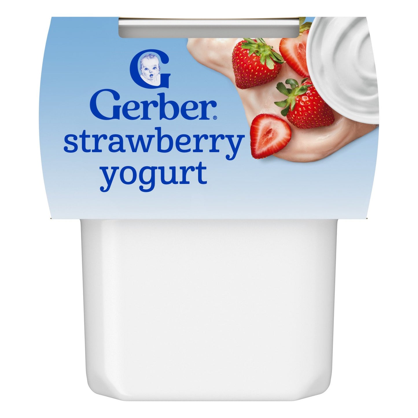 Gerber Stage 2 Baby Food Yogurt - Strawberry, 4 oz Tubs