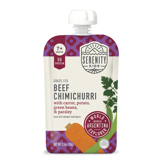 Serenity Kids Baby Food Pouch - Grass Fed Beef Chimichurri