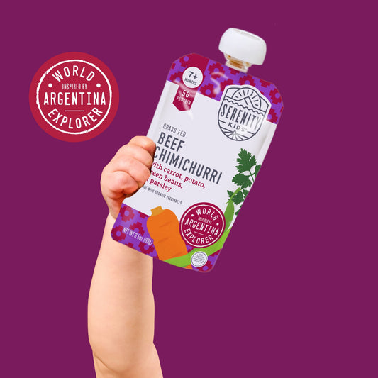 Serenity Kids Baby Food Pouch - Grass Fed Beef Chimichurri
