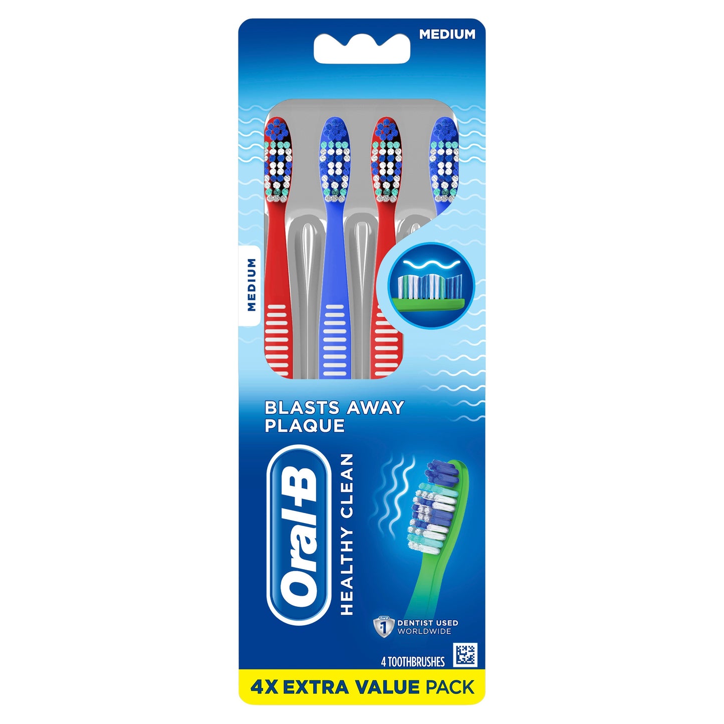 Oral-B Healthy Clean Toothbrush Value Pack - Medium