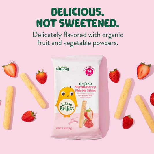 Little Bellies Organic Strawberry Pick-Me Sticks