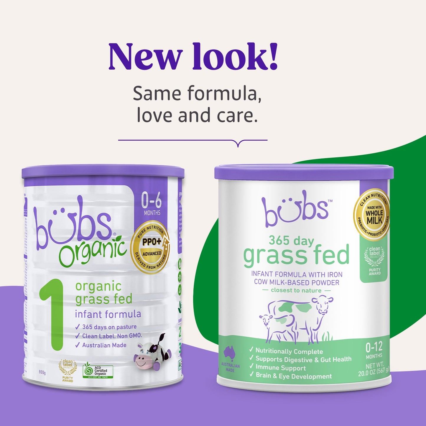 Bubs 365 Day Grass Fed Cow Milk- Based Infant Formula