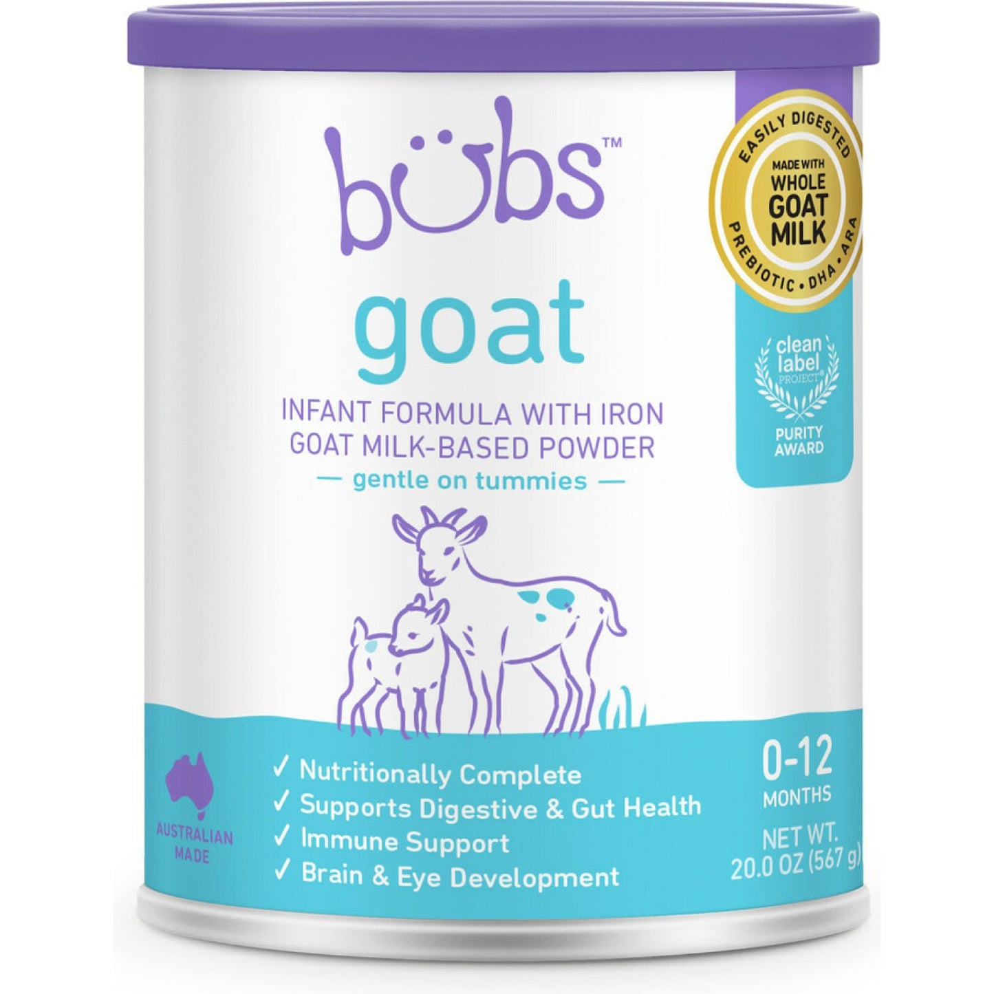 Bubs Goat Milk-Based Powder Infant Formula