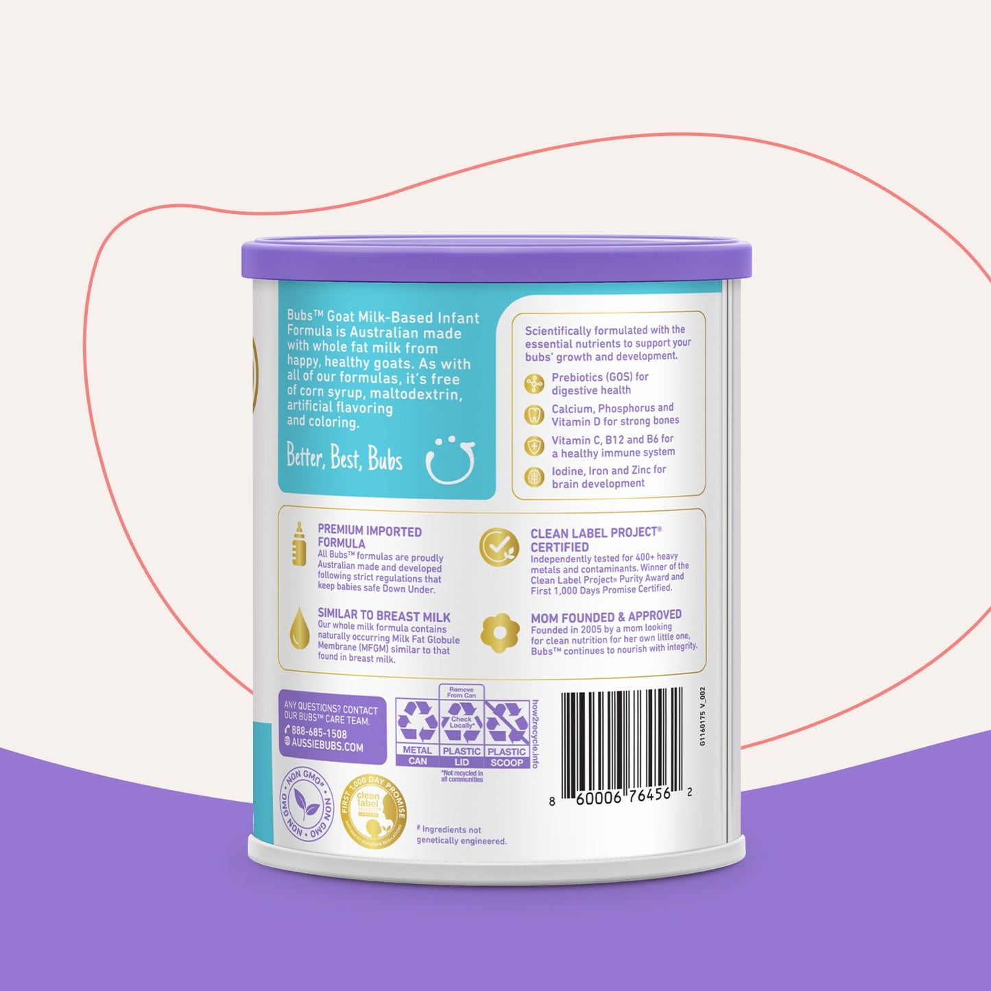 Bubs Goat Milk-Based Powder Infant Formula
