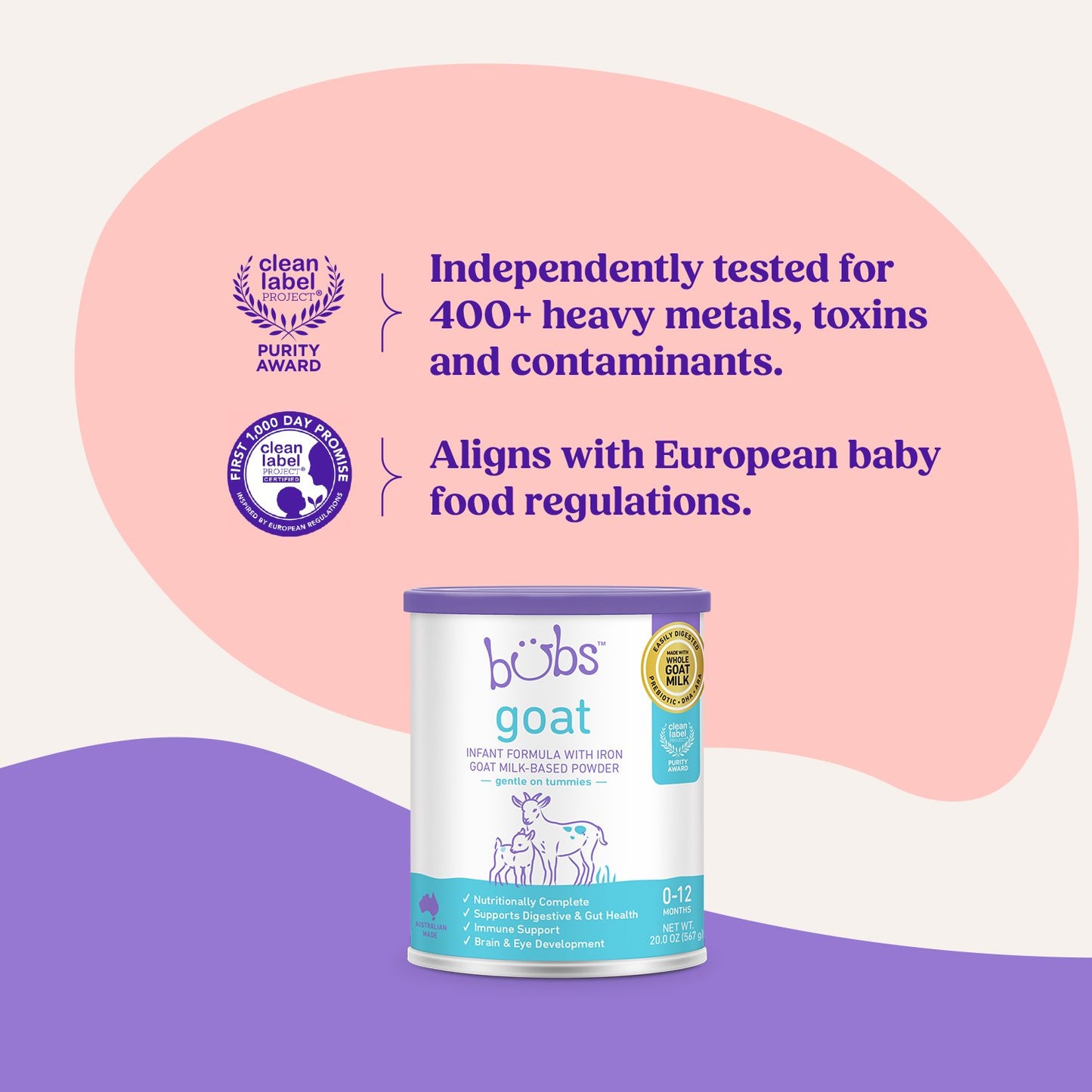 Bubs Goat Milk-Based Powder Infant Formula