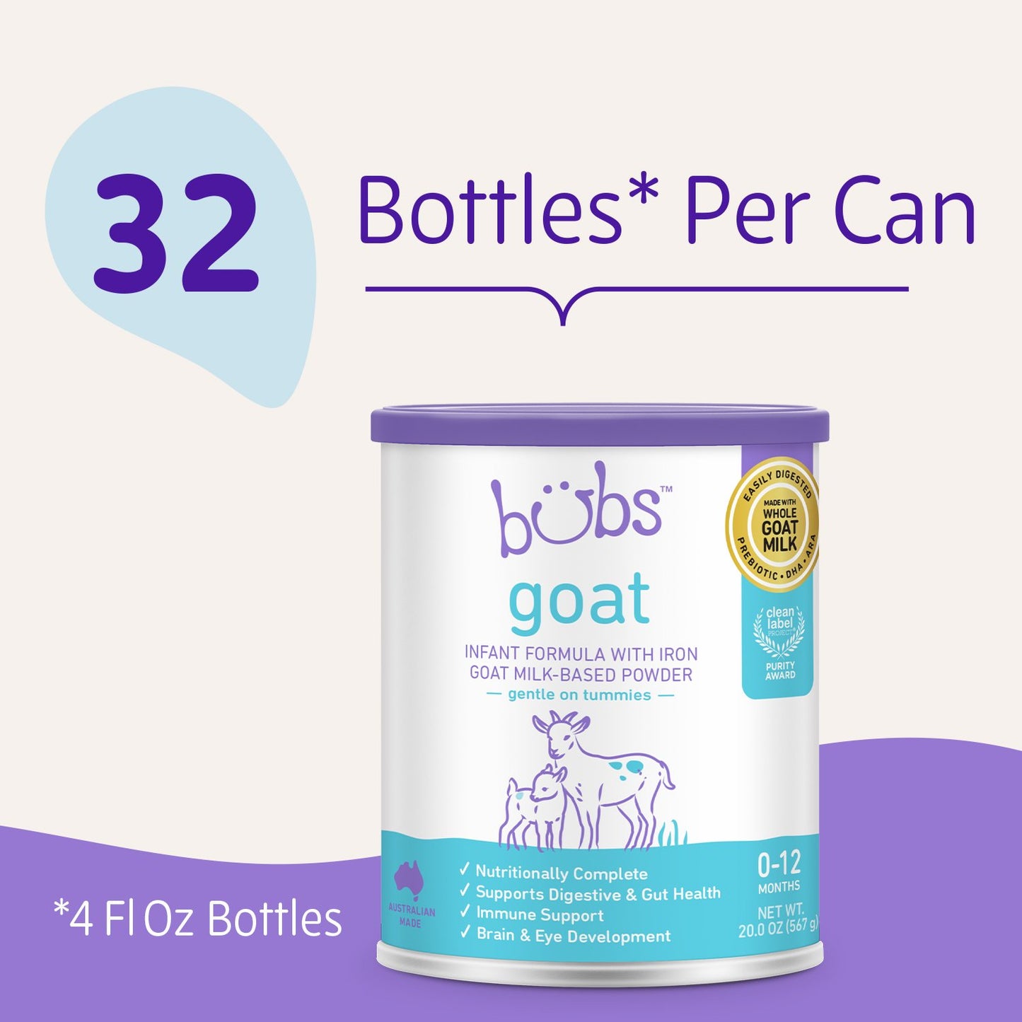 Bubs Goat Milk-Based Powder Infant Formula