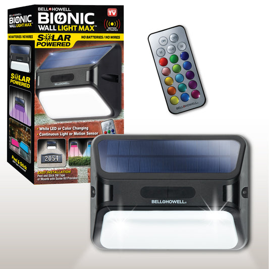 Bell & Howell Bionic Solar Powered Wall Light Max