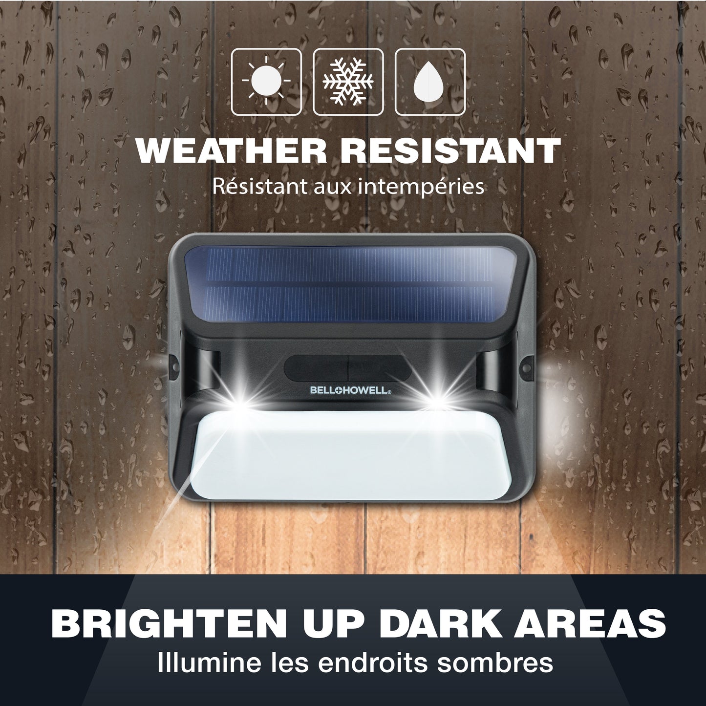 Bell & Howell Bionic Solar Powered Wall Light Max