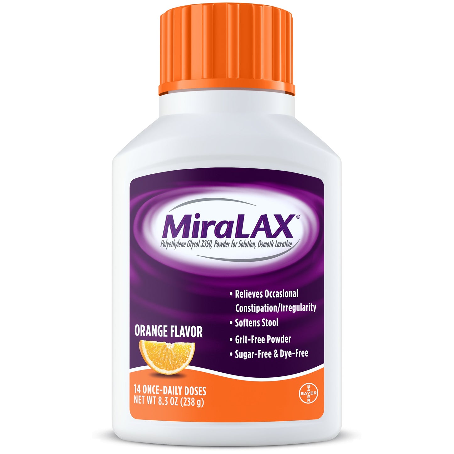 MiraLAX Laxative Powder - Orange