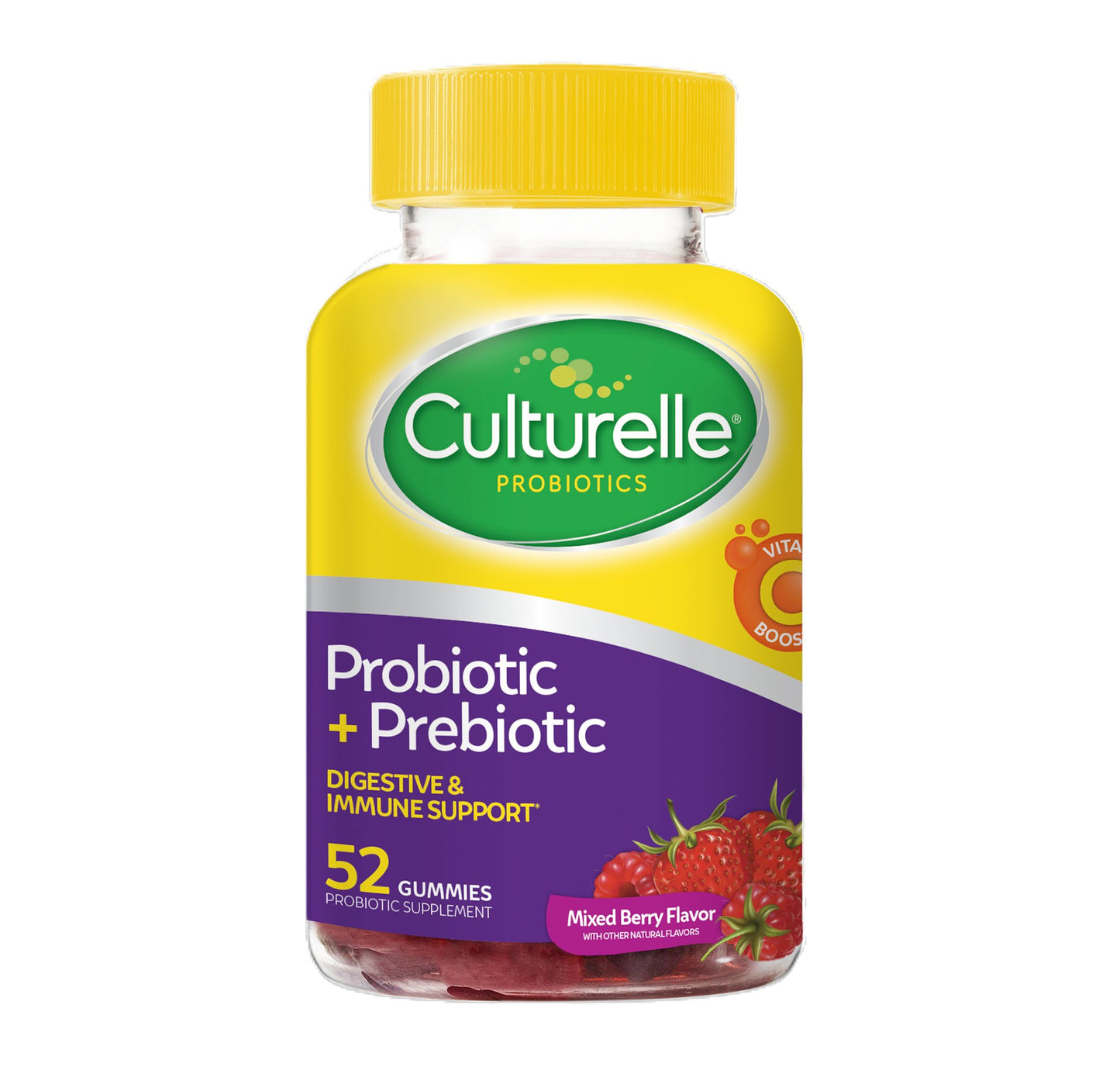 Culturelle Probiotic + Prebiotic Digestive Immune Support Gummies - Mixed Berry